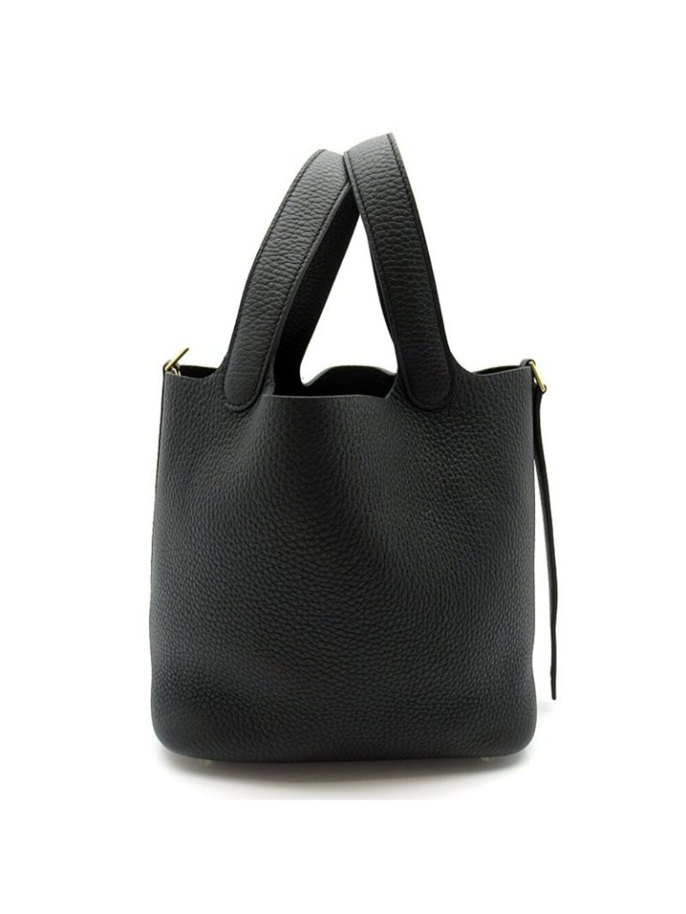 Hermes Picotin Lock PM Taurillon Clemence Handbag Black